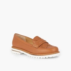 Talbots 'Laura' Woven Vachetta Leather Loafers
